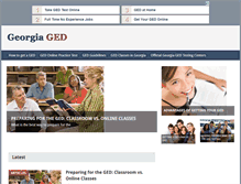 Tablet Screenshot of georgiaged.com